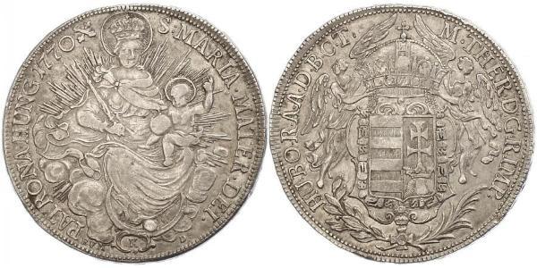 1 Талер Королевство Венгрия (1000-1918) Серебро Maria Theresa of Austria (1717 - 1780)