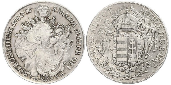 1 Талер Королевство Венгрия (1000-1918) Серебро Maria Theresa of Austria (1717 - 1780)