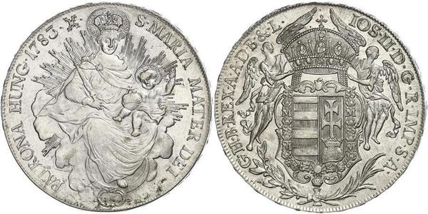 1 Талер Королевство Венгрия (1000-1918) Серебро Joseph II, Holy Roman Emperor  (1741 - 1790)