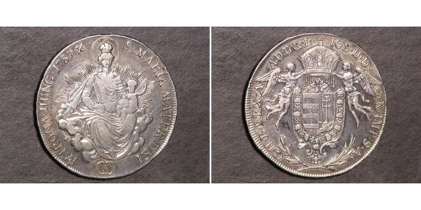 1 Талер Королевство Венгрия (1000-1918) Серебро Joseph II, Holy Roman Emperor  (1741 - 1790)