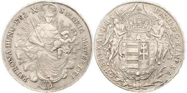 1 Талер Королевство Венгрия (1000-1918) Серебро Joseph II, Holy Roman Emperor  (1741 - 1790)