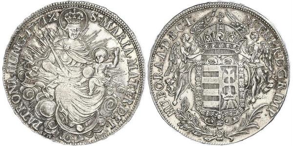 1 Талер Королевство Венгрия (1000-1918) Серебро Maria Theresa of Austria (1717 - 1780)