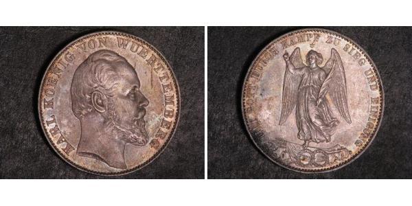 1 Талер Королевство Вюртемберг (1806-1918) Серебро Карл I (король Вюртемберга)