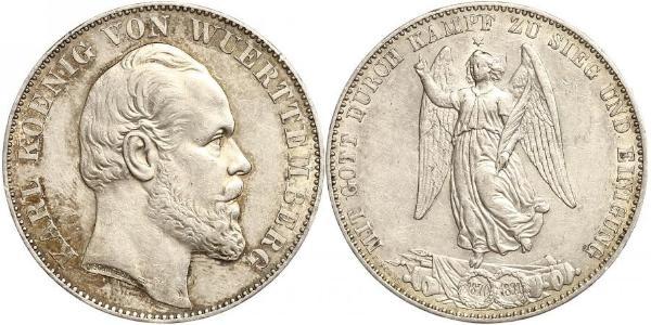 1 Талер Королевство Вюртемберг (1806-1918) Серебро Карл I (король Вюртемберга)