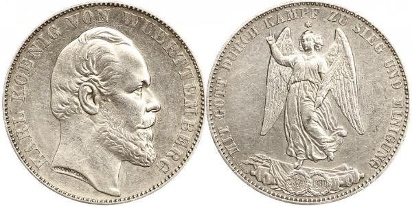1 Талер Королевство Вюртемберг (1806-1918) Серебро Карл I (король Вюртемберга)
