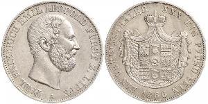 1 Талер Липпе-Детмольд (1123 - 1918) Серебро Leopold III, Prince of Lippe