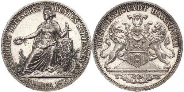 1 Талер Провинция Ганновер (1868 - 1946) Серебро 