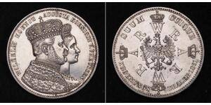 1 Талер Пруссия (королевство) (1701-1918) Серебро Wilhelm I, German Emperor (1797-1888)