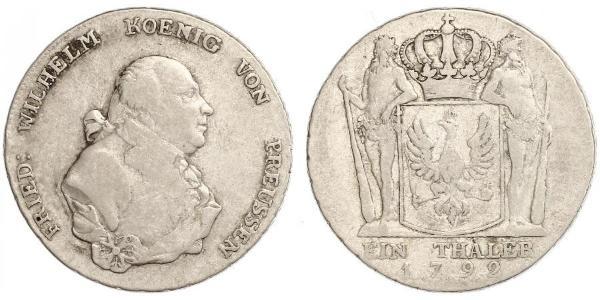 1 Талер Пруссия (королевство) (1701-1918) Серебро Фридрих Вильгельм II