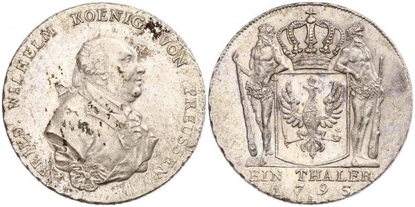 1 Талер Пруссия (королевство) (1701-1918) Серебро Фридрих Вильгельм II