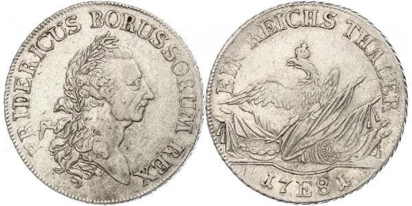 1 Талер Пруссия (королевство) (1701-1918) Серебро Фридрих II (король Пруссии) (1712 – 1786)