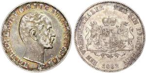 1 Талер Рейсс (старшей линии) (1778 - 1918) Серебро Heinrich LXVII, Prince Reuss Younger Line