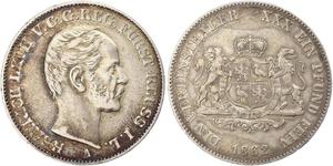 1 Талер Рейсс (старшей линии) (1778 - 1918) Серебро Heinrich LXVII, Prince Reuss Younger Line