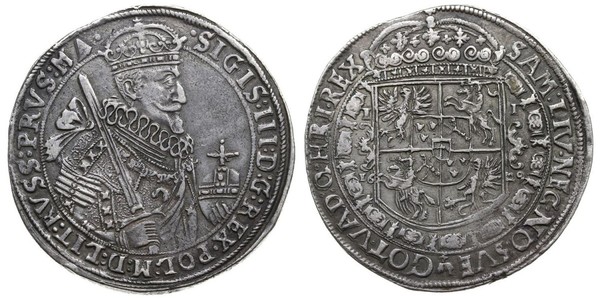 1 Талер Речь Посполитая (1569-1795) Серебро Сигизмунд III