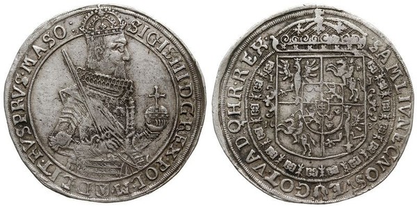 1 Талер Речь Посполитая (1569-1795) Серебро Сигизмунд III