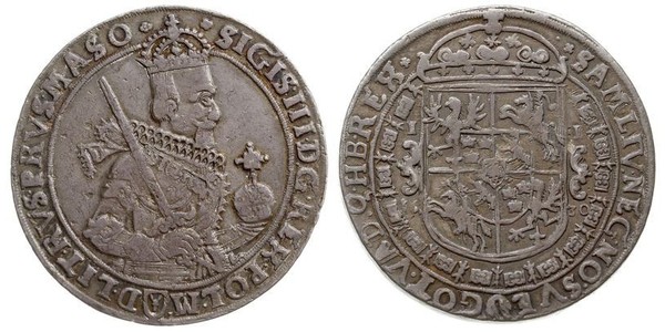 1 Талер Речь Посполитая (1569-1795) Серебро Сигизмунд III