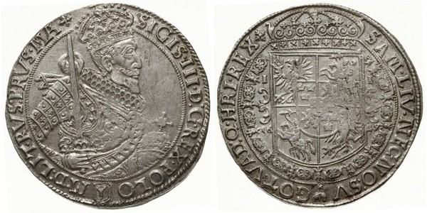 1 Талер Речь Посполитая (1569-1795) Серебро Сигизмунд III