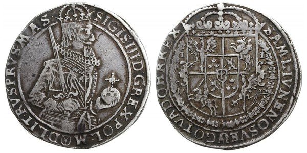 1 Талер Речь Посполитая (1569-1795) Серебро Сигизмунд III