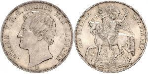 1 Талер Саксония (королевство) (1806 - 1918) Серебро Иоганн (король Саксонии)