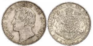 1 Талер Саксония (королевство) (1806 - 1918) Серебро Иоганн (король Саксонии)