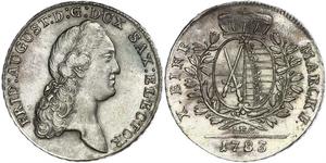 1 Талер Саксония (курфюршество) (1356 - 1806) Серебро Август Сильный (1670 - 1733)