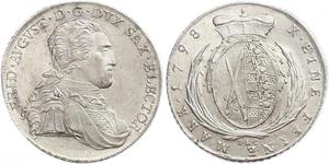 1 Талер Саксония (курфюршество) (1356 - 1806) Серебро Фридрих Август I (король Саксонии)