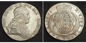 1 Талер Саксония (курфюршество) (1356 - 1806) Серебро Фридрих Август I (король Саксонии)