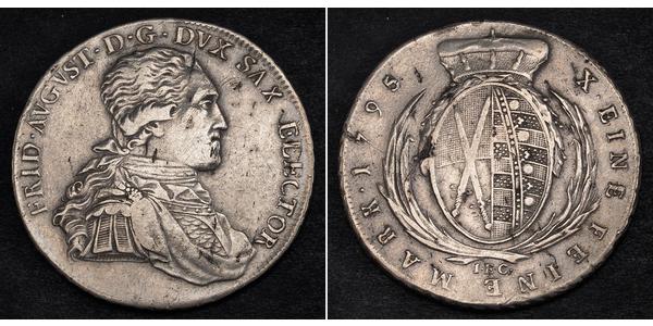 1 Талер Саксония (курфюршество) (1356 - 1806) Серебро Фридрих Август I (король Саксонии)