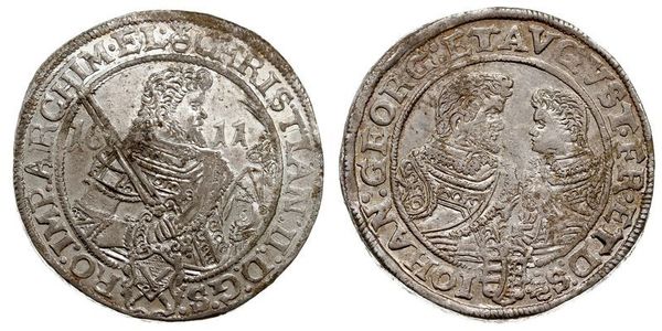 1 Талер Саксония (курфюршество) (1356 - 1806) Серебро Кристиан II (курфюрст Саксонии)