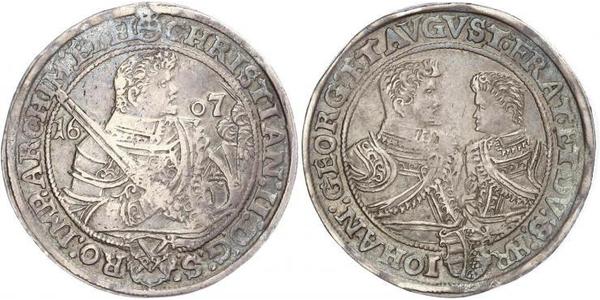 1 Талер Саксония (курфюршество) (1356 - 1806) Серебро Кристиан II (курфюрст Саксонии)