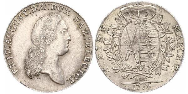 1 Талер Саксония (курфюршество) (1356 - 1806) Серебро Август Сильный (1670 - 1733)