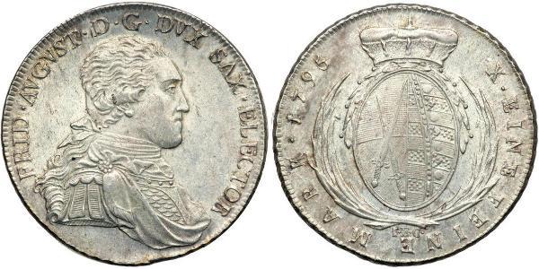 1 Талер Саксония (курфюршество) (1356 - 1806) Серебро Фридрих Август I (король Саксонии)