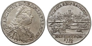 1 Талер Священная Римская империя (962-1806) Серебро Франц I Стефан(1708-1765)