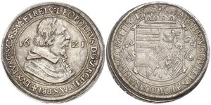 1 Талер Священная Римская империя (962-1806) Серебро Леопольд V Австрийский (1586 – 1632)