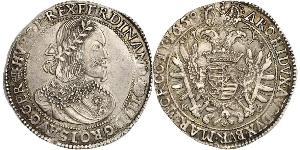 1 Талер Священная Римская империя (962-1806) Серебро Ferdinand III, Holy Roman Emperor (1608-1657)