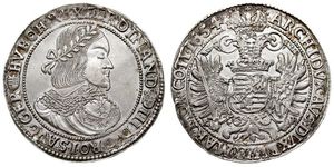 1 Талер Священная Римская империя (962-1806) Серебро Ferdinand III, Holy Roman Emperor (1608-1657)