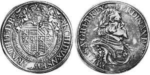 1 Талер Священная Римская империя (962-1806) Серебро Ferdinand III, Holy Roman Emperor (1608-1657)