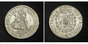 1 Талер Священная Римская империя (962-1806) Серебро Ferdinand II, Holy Roman Emperor  (1578 -1637)