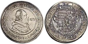 1 Талер Священная Римская империя (962-1806) Серебро Леопольд V Австрийский (1586 – 1632)