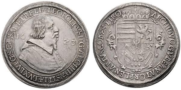 1 Талер Священная Римская империя (962-1806) Серебро Леопольд V Австрийский (1586 – 1632)
