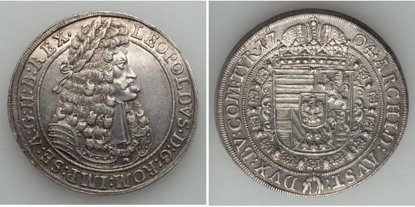 1 Талер Священная Римская империя (962-1806) Серебро Леопольд I (император Священной Римской империи)(1640-1705)