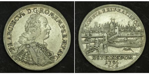 1 Талер Священная Римская империя (962-1806) Серебро Франц I Стефан(1708-1765)