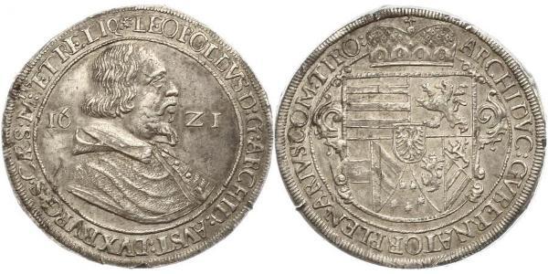1 Талер Священная Римская империя (962-1806) Серебро Леопольд V Австрийский (1586 – 1632)