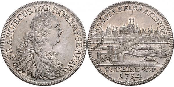 1 Талер Священная Римская империя (962-1806) Серебро Франц I Стефан(1708-1765)