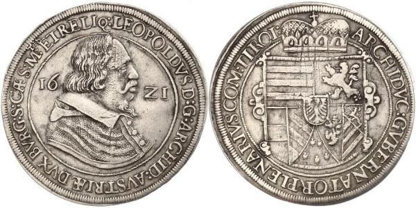 1 Талер Священная Римская империя (962-1806) Серебро Леопольд V Австрийский (1586 – 1632)