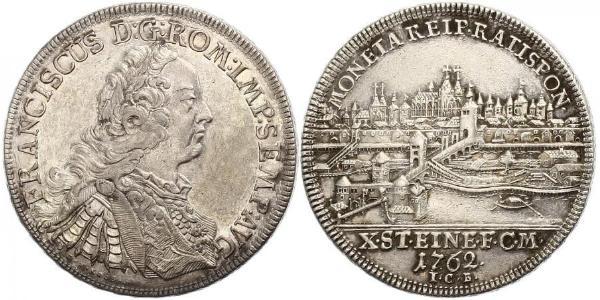 1 Талер Священная Римская империя (962-1806) Серебро Франц I Стефан(1708-1765)