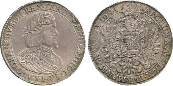 1 Талер Священная Римская империя (962-1806) Серебро Ferdinand III, Holy Roman Emperor (1608-1657)