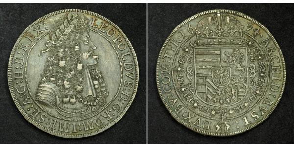 1 Талер Священная Римская империя (962-1806) Серебро Леопольд I (император Священной Римской империи)(1640-1705)