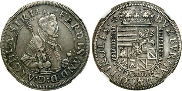 1 Талер Священная Римская империя (962-1806) Серебро Ferdinand II, Holy Roman Emperor  (1578 -1637)