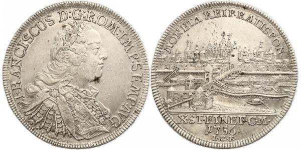 1 Талер Священная Римская империя (962-1806) Серебро Франц I Стефан(1708-1765)